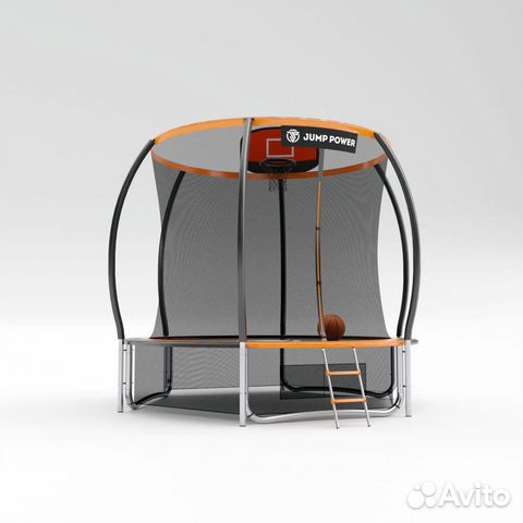 Батут Jump Power 8 ft Pro Inside Basket Orange