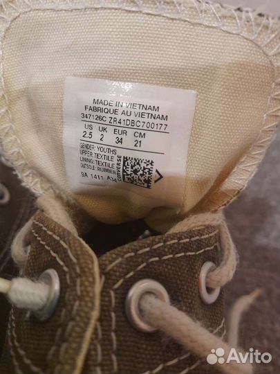 Кеды конверсы женские оригинал размер 34