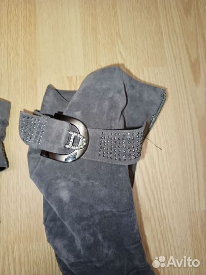 Сапоги женские замша 38 размер