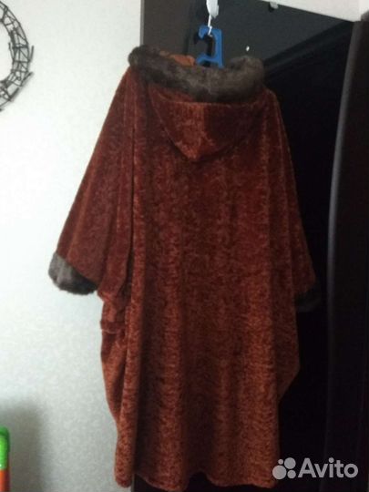 Пальто из искусственного меха без подклада