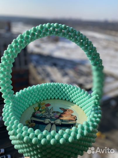 Корзина плетеная ручной работы