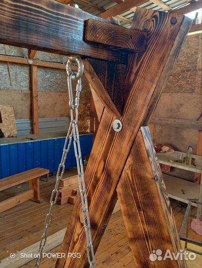 Садовые качели подвесные