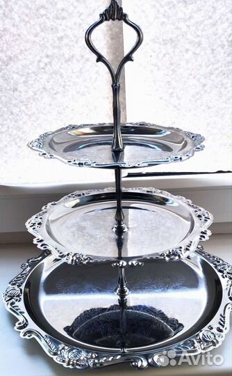 Ваза для фруктов и сладостей, металл