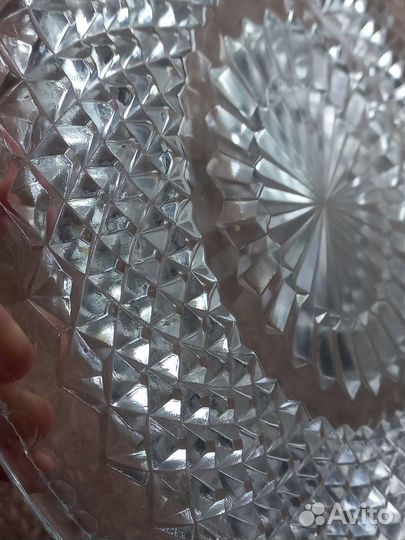 Хрустальный поднос