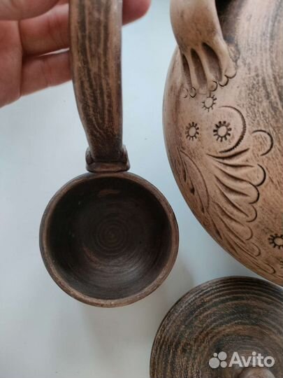 Кастрюля-жаровня керамика