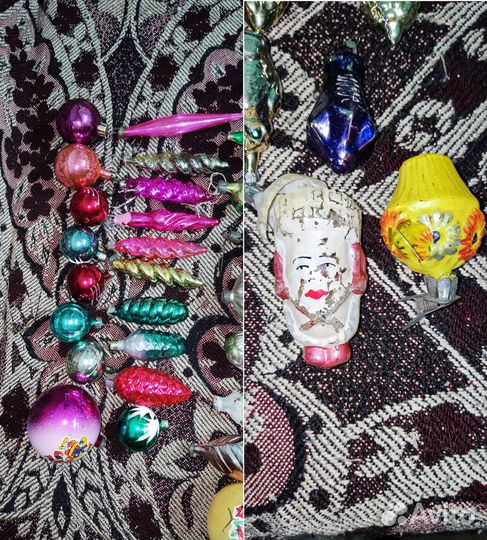 Елочные игрушки СССР 41 шт 50-тые Цена за все