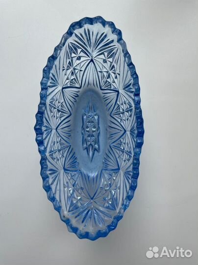 Вазочка-ладья старинная, 50-е годы