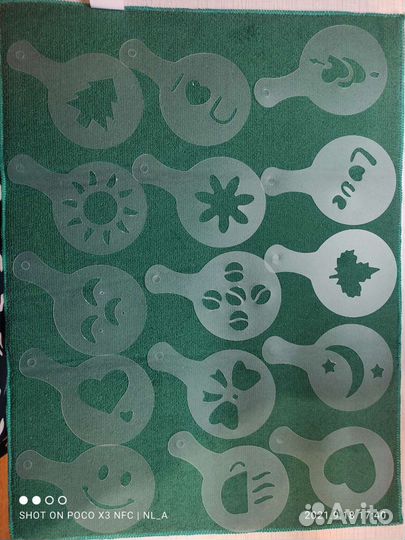 Трафареты для напитков и выпечки