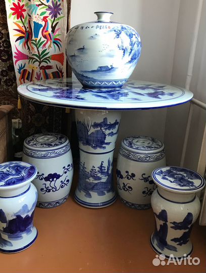 Китайский столик фарфор