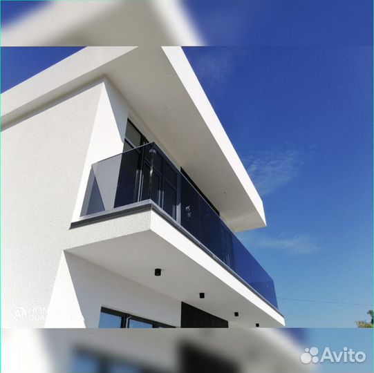 Ограждение для балкона из стекла