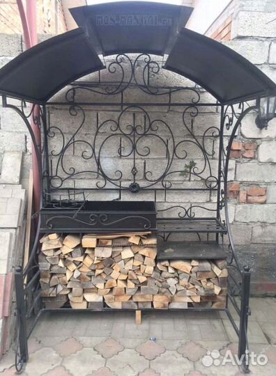 Мангал с печью