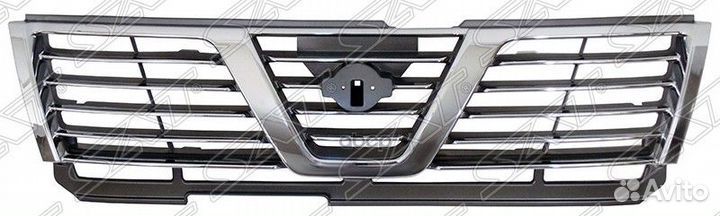 Решетка nissan patrol/safari 97-01 черная с хромом