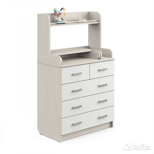 Комод пеленальный сириус 800/5 с полкой