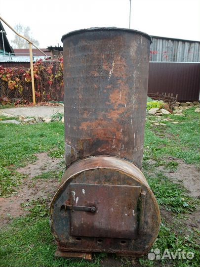 Печь для бани с баком