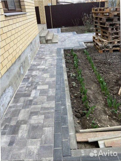 Тротуарная плитка цветная