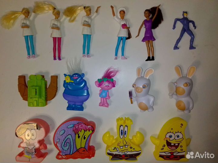 Игрушки из Макдональдса,Бургер Кинга,коробочек