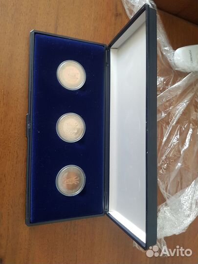 Андорра Животные биметал 1984 Набор монет 2 динера