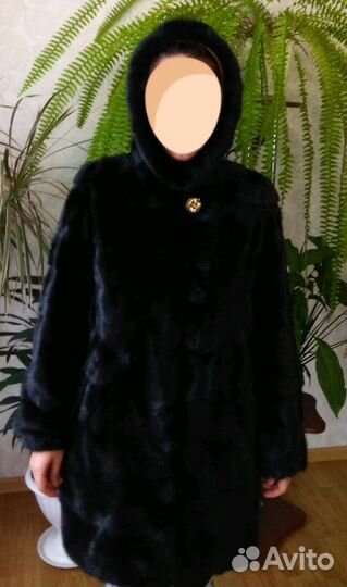 Шуба норковая черная