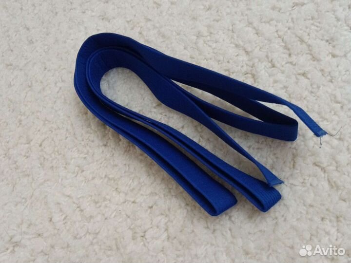 Поя на каратэ синий длинный