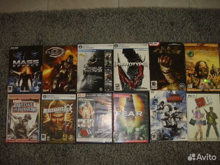 Коллекция игровых дисков для компьютера (55шт.)