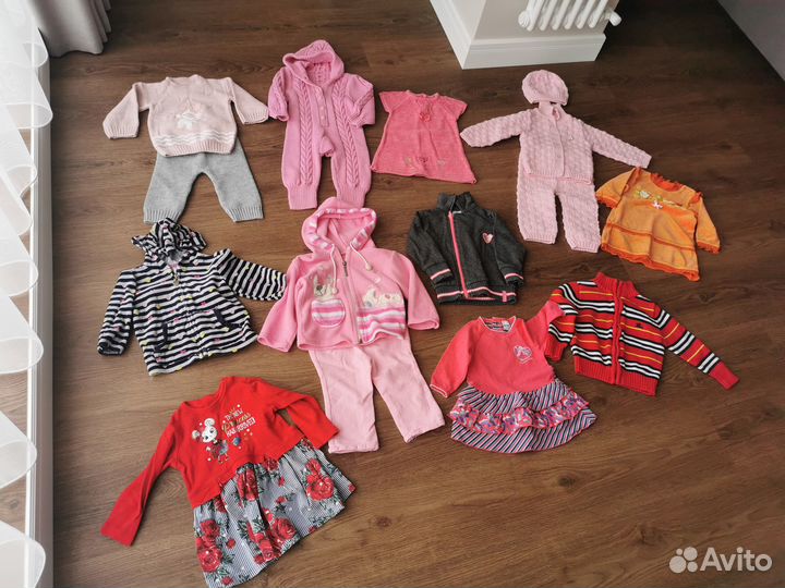 Вещи пакетом на девочку 6-12 мес