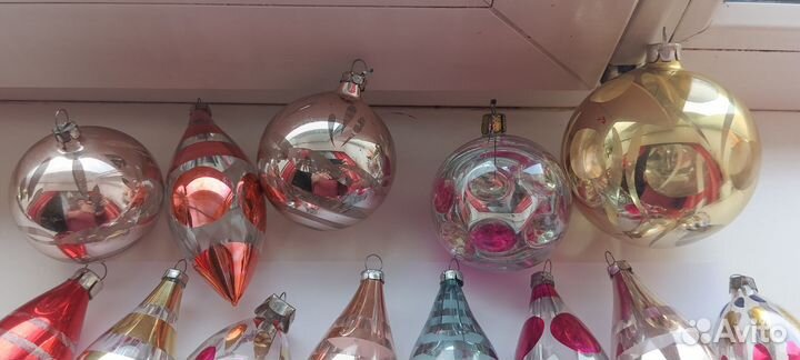 Елочные игрушки. Глинка. СССР