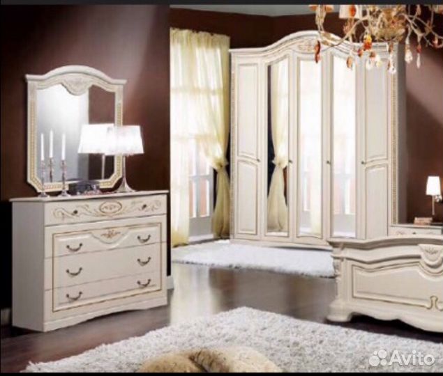 Спальня Сорренто слоновая кость в наличие