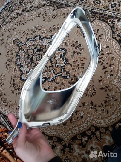 Молдинг бампера logan 2 хром