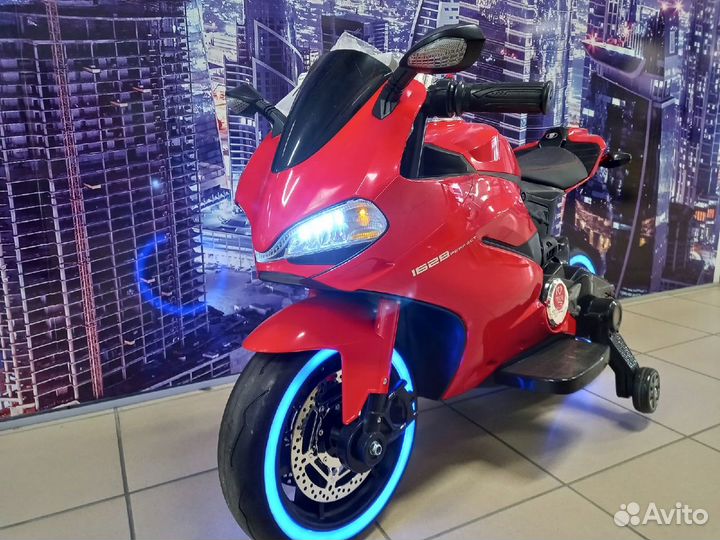 Мотоцикл большой на аккумуляторе 3-8 лет