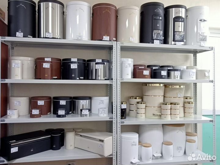 Емкость для сыпучих 5 л.метал,Кремовая