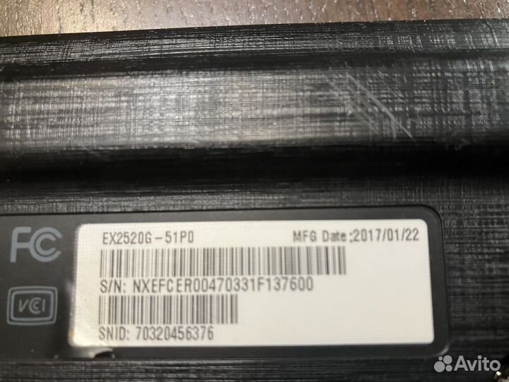 Ноутбук Aser EX2520G