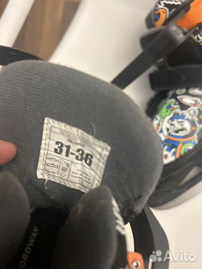 Коньки детские раздвижные nordway 31 36