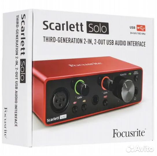 Внешняя звуковая карта focusrite solo