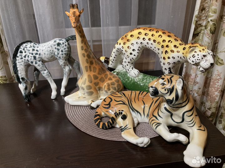 Фарфоровые статуэтки лфз животные