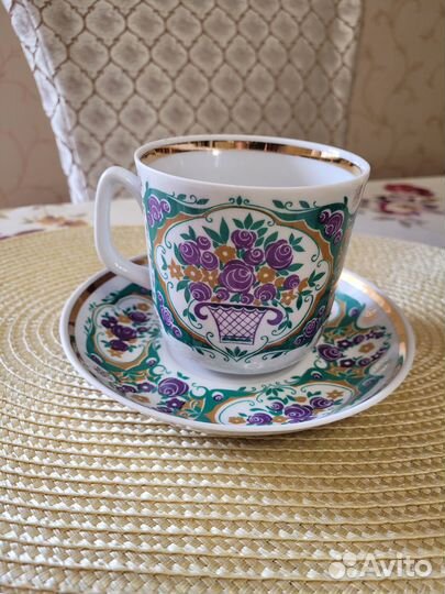 Чайная пара, бокал большой СССР