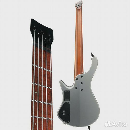 Бас-гитара Ibanez 5-String Multi Short Scale Ergonomic Headless Metallic Gray