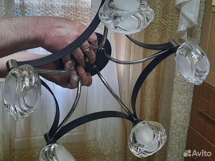 Люстра потолочная италия бу