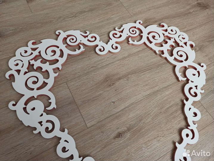 Сердце ажурное мдф