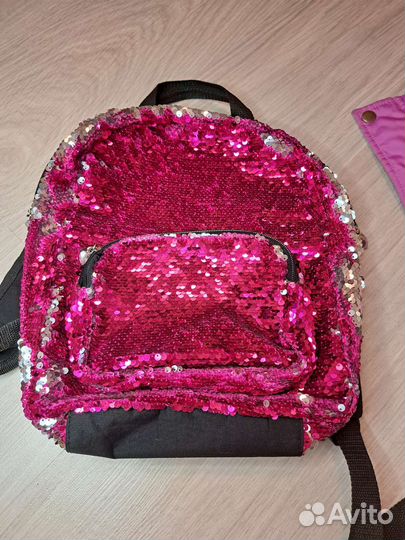 Портфель с пайетками
