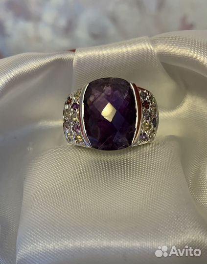Серебряное кольцо с аметистом