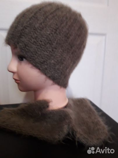 Шапка+варежки ручная работа