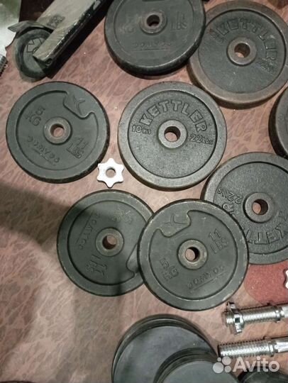 Скамейка жимовая, для пресса, стойки, блины