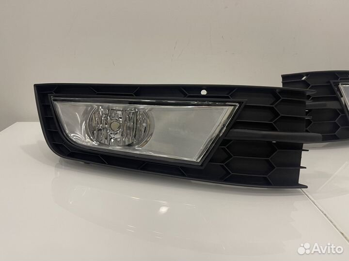 Комплект туманок с рамками Skoda Octavia A7 13-17