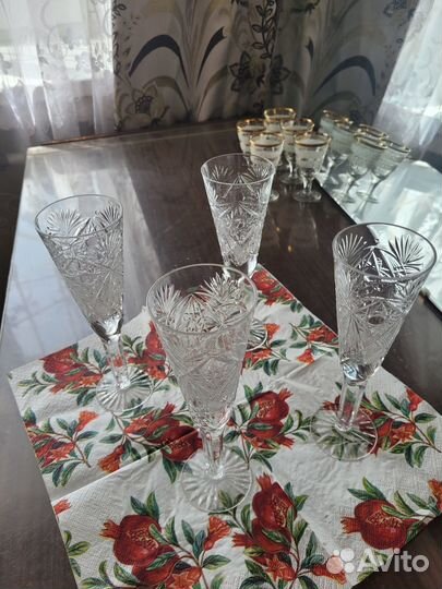 Фужеры хрустальные СССР