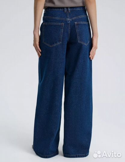 Джинсы wide leg 34