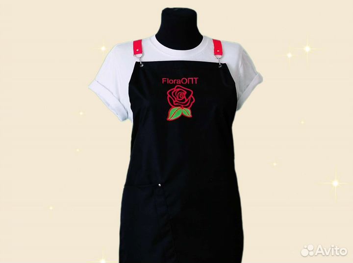 Фартук для флориста с логотипом