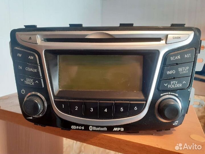 Штатная магнитола для хендай солярис 2011г