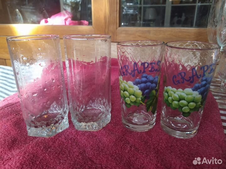 Кувшин стекло СССР и бокалы к нему