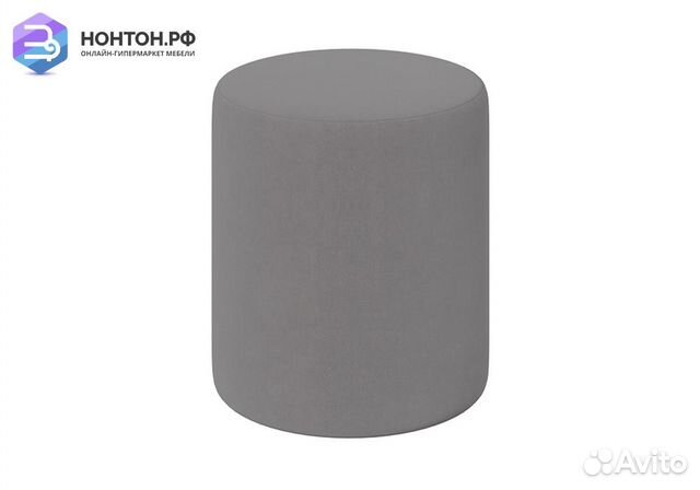 Пуф тип 9 светло-серый