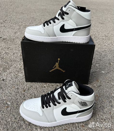 Air Jordan 1 Mid Smoke Grey р.41-45 кожа